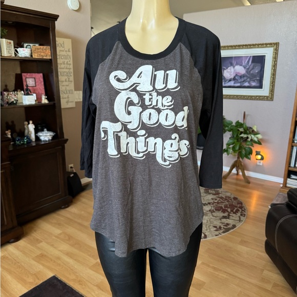 ChoSor “All The Good Things” 3/4 sleeves shirt-size M - Picture 5 of 9